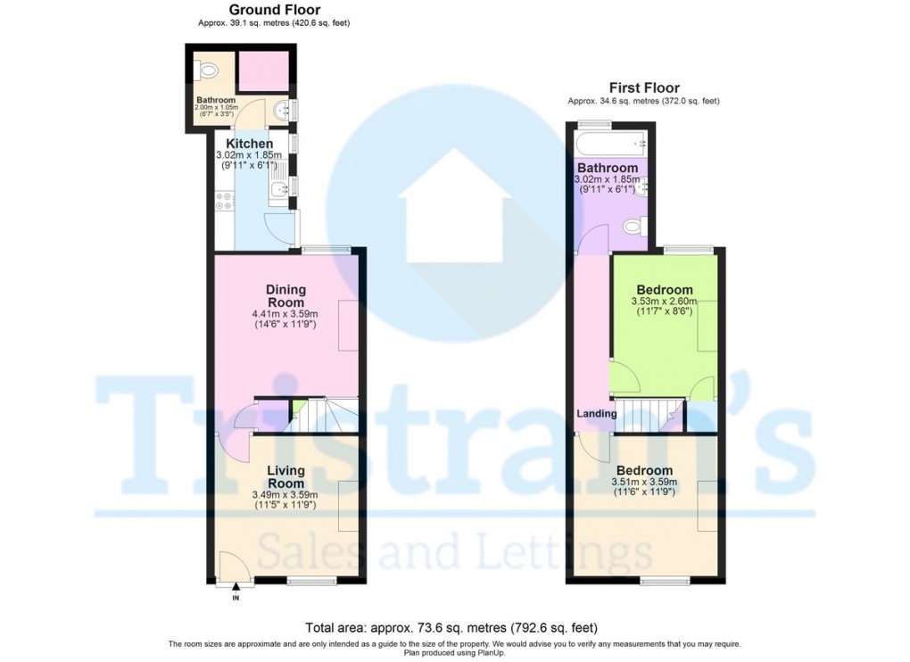 Floorplan for Lord Street, Mansfield