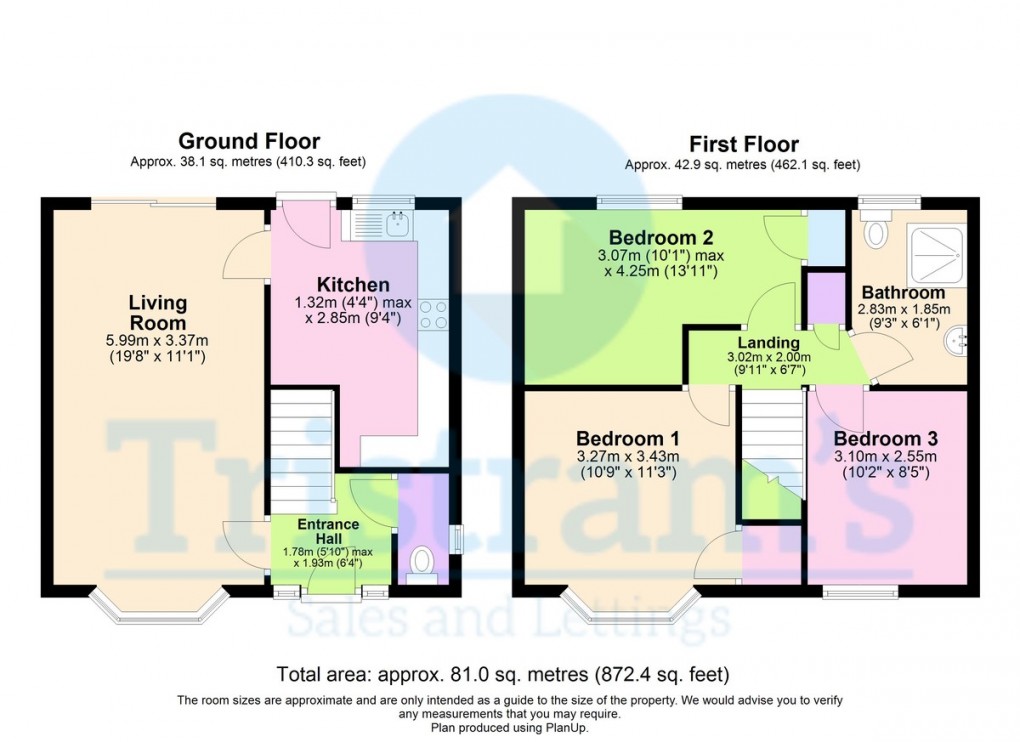 Floorplan for Fingal Close, Clifton
