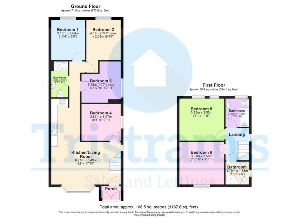 Floorplan for Beeston Road, Dunkirk