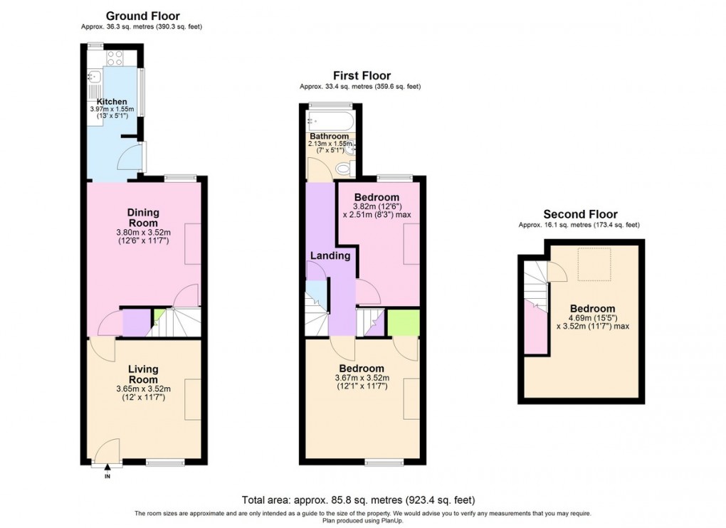 Floorplan for Vernon Road, Nottingham