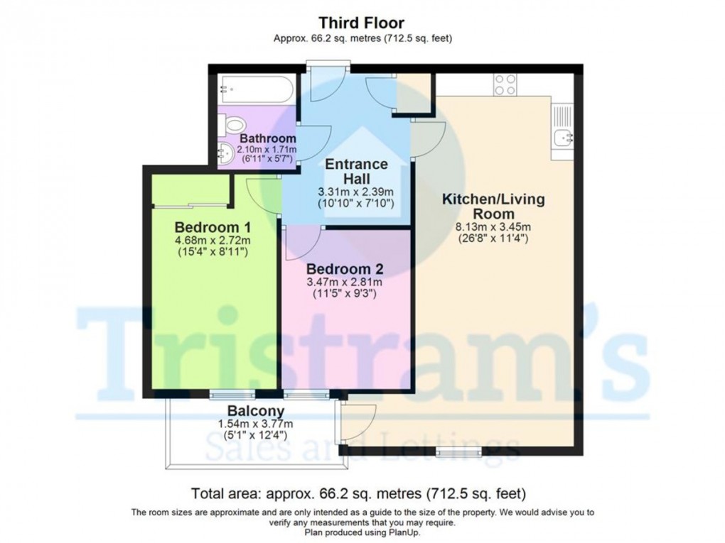 Floorplan for The Hicking Building, Nottingham