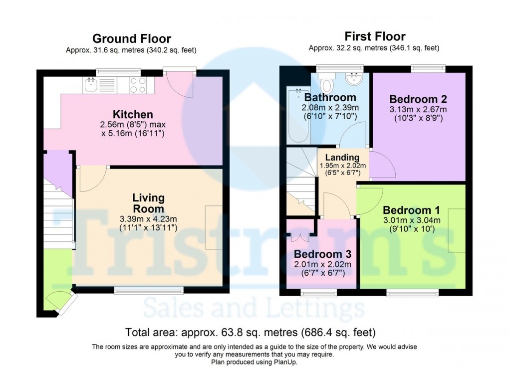 Floorplan for Aston Avenue, Nottingham