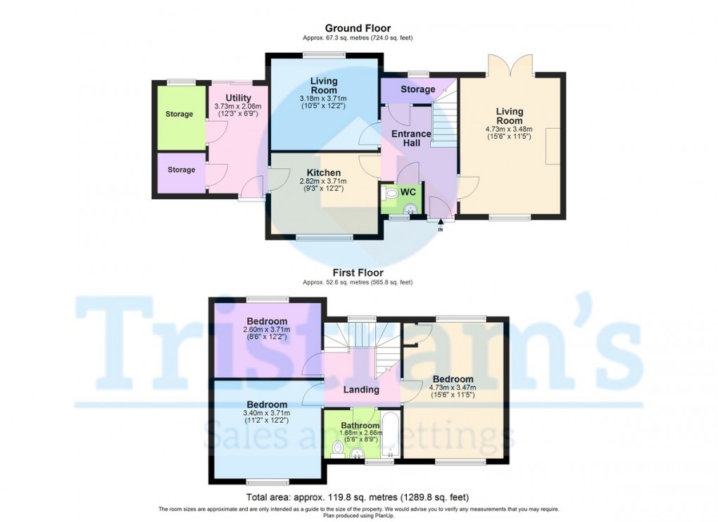 Floorplan for Wollaton Vale, Nottingham