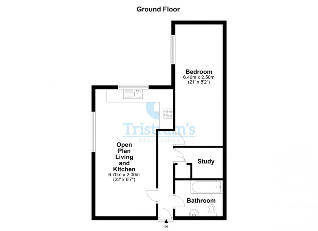 Floorplan for Queen Adelaide, Windmill Lane, Nottingham