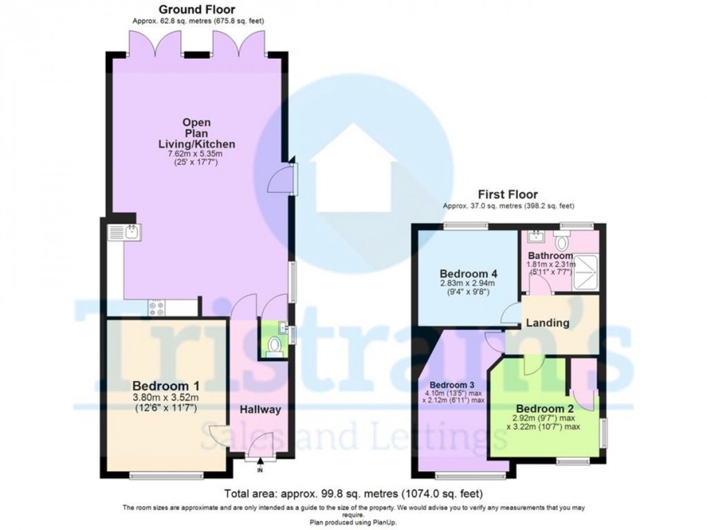 Floorplan for Beeston Road, Dunkirk