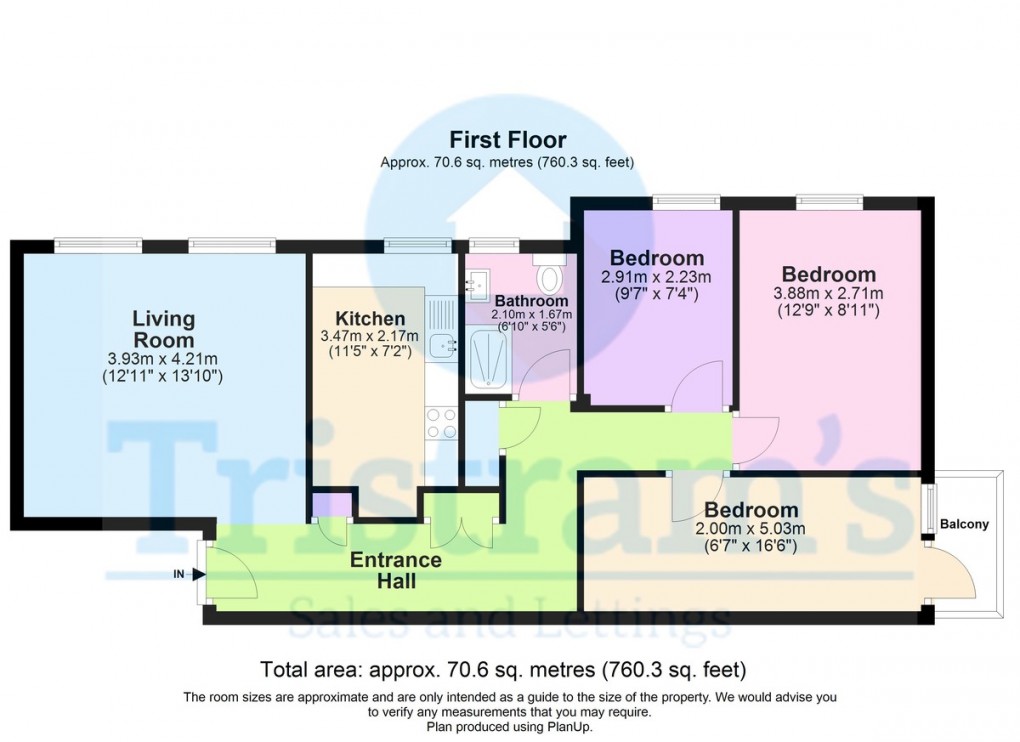 Floorplan for Durham House, Nottingham