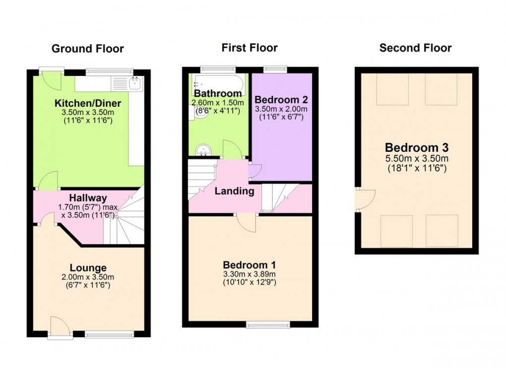Floorplan for Hudson Street, St. Anns