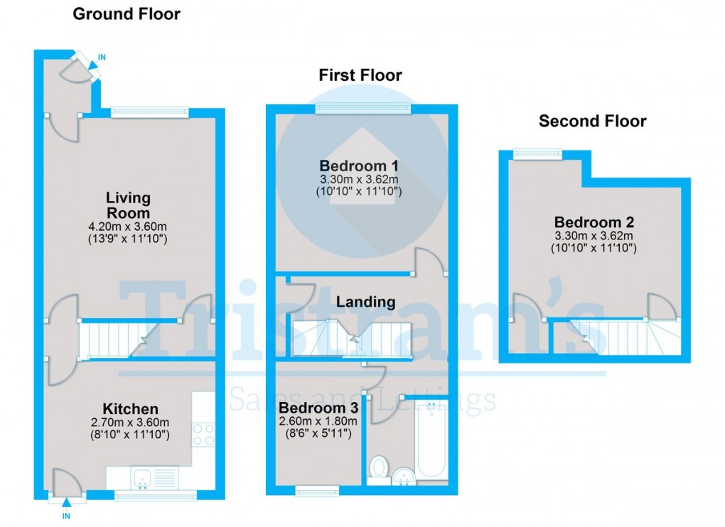 Floorplan for Brooklyn Close, Nottingham