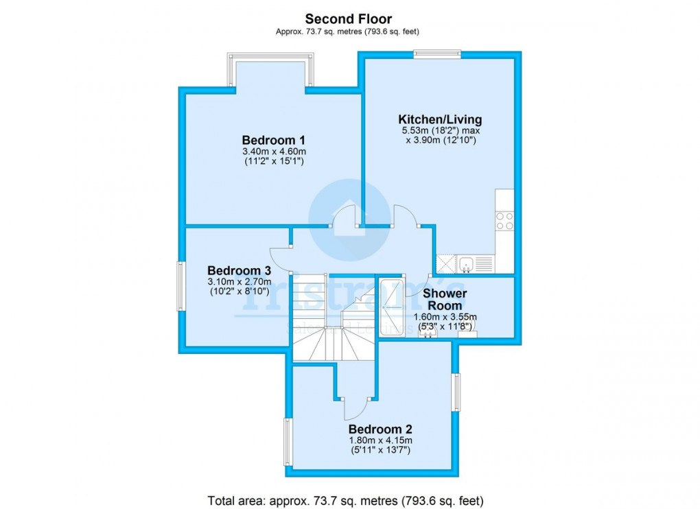 Floorplan for Loughborough Road, West Bridgford