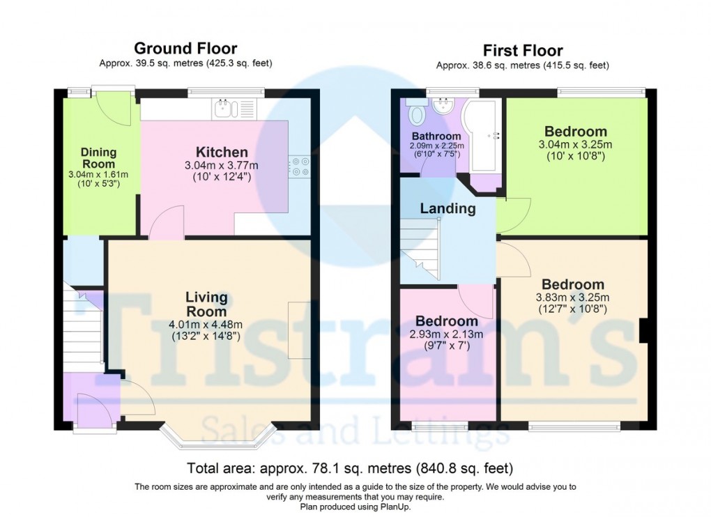 Floorplan for Thistledown Road, Nottingham
