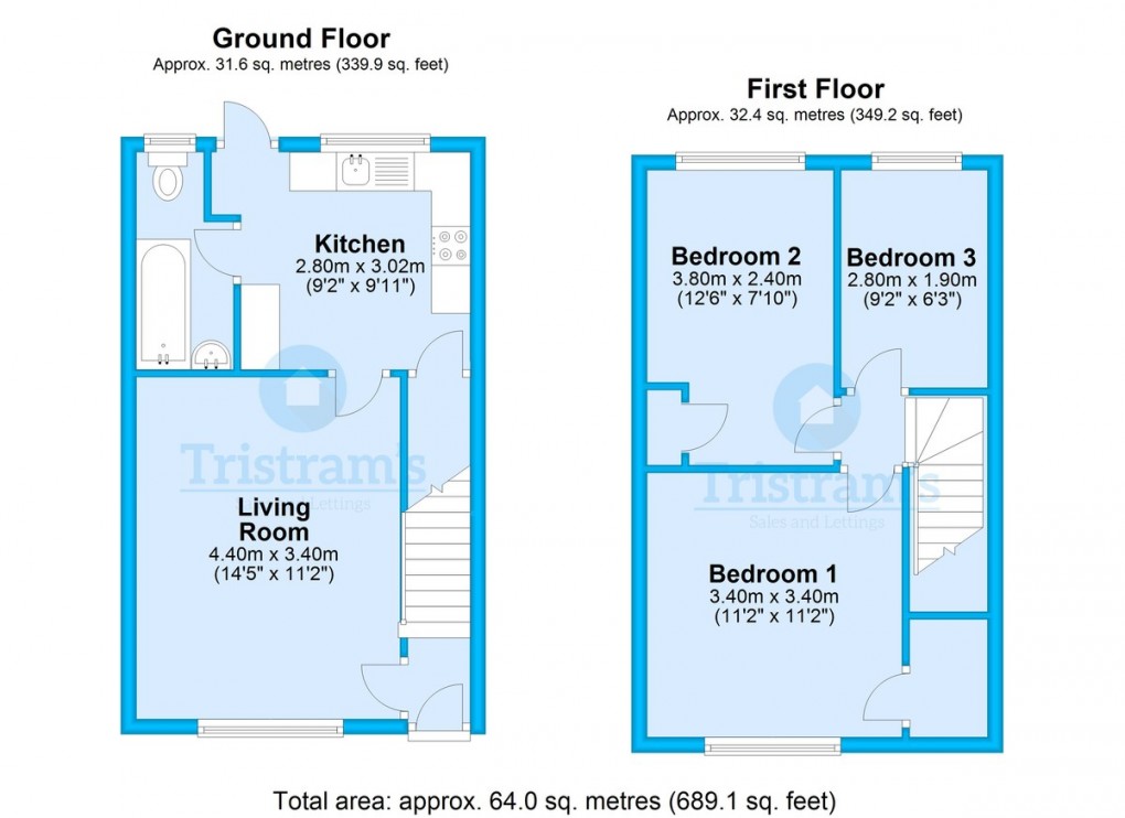 Floorplan for Tissington Road, Nottingham