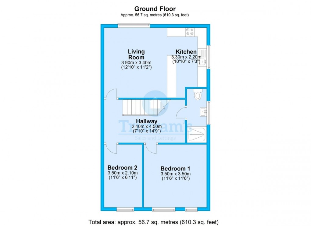 Floorplan for Russell Drive, Wollaton