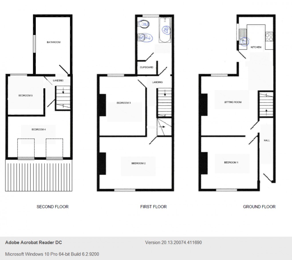 Floorplan for Riddings Terrace, City Centre