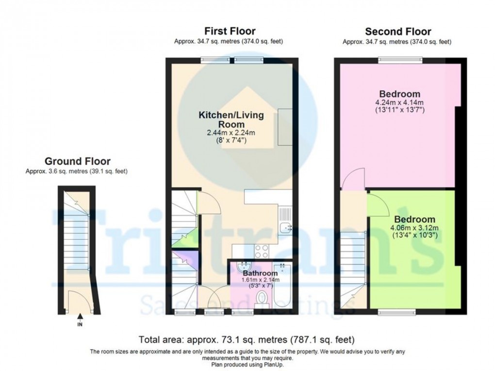 Floorplan for Musters Road, West Bridgford