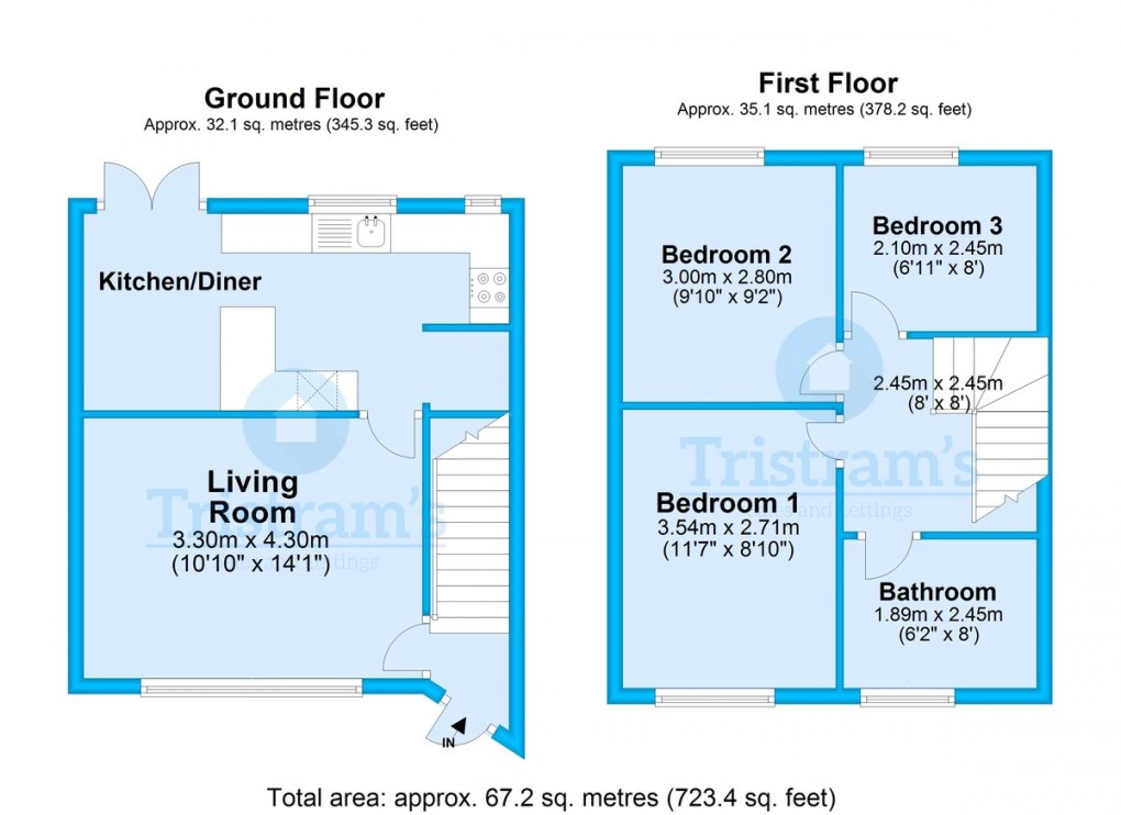 Floorplan for Saxondale Drive, Nottingham