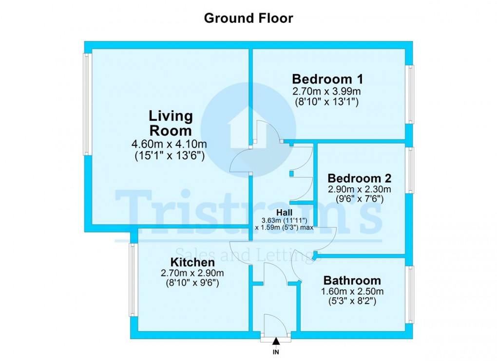 Floorplan for Spring Gardens, Nottingham