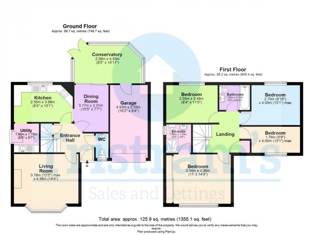 Floorplan for Finsbury Park Close, West Bridgford