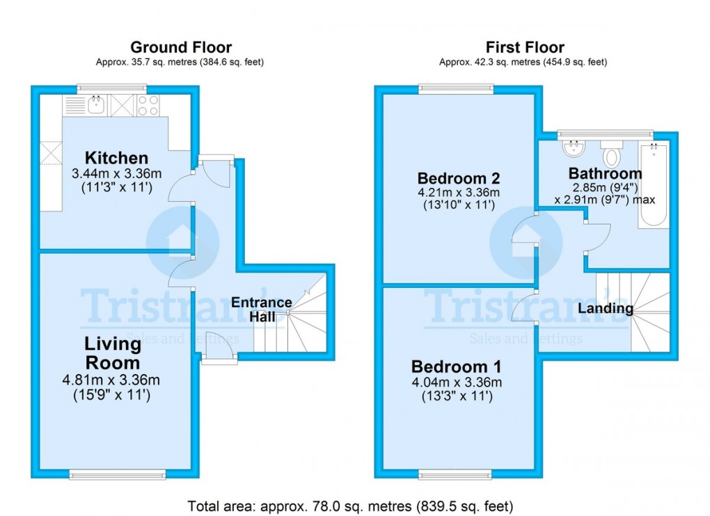 Floorplan for Grisedale Court, Beeston