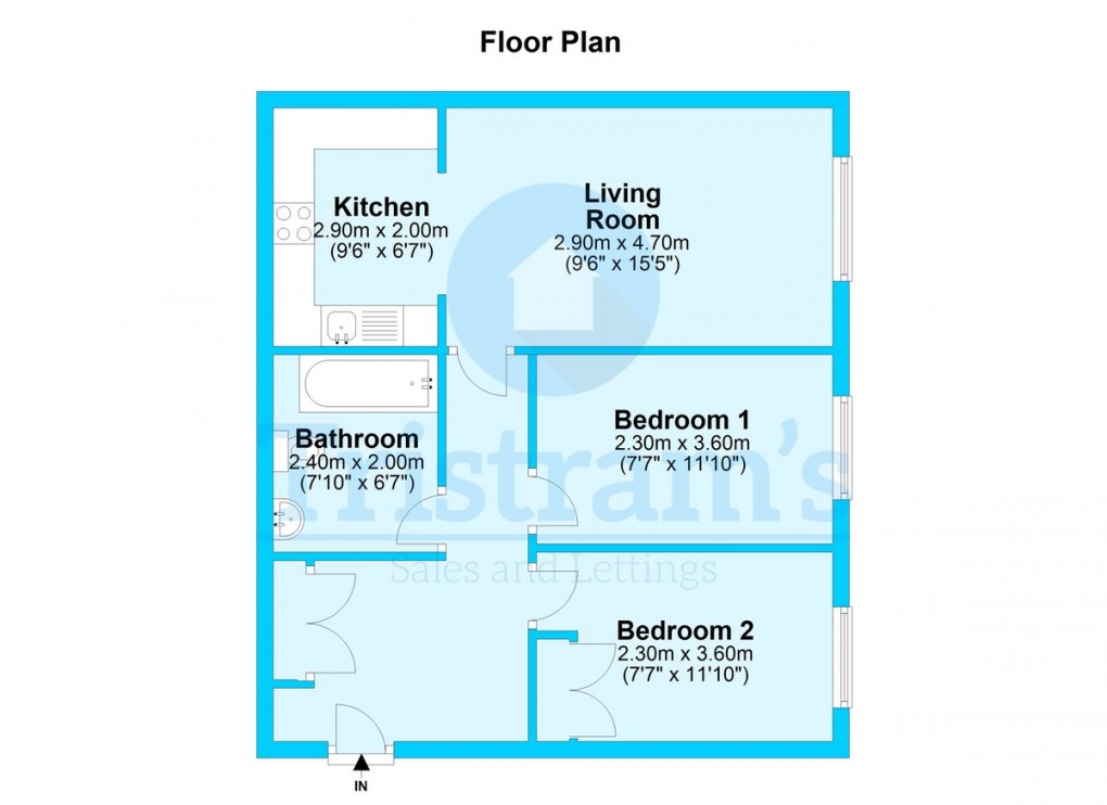 Floorplan for Ropewalk Court, City Centre