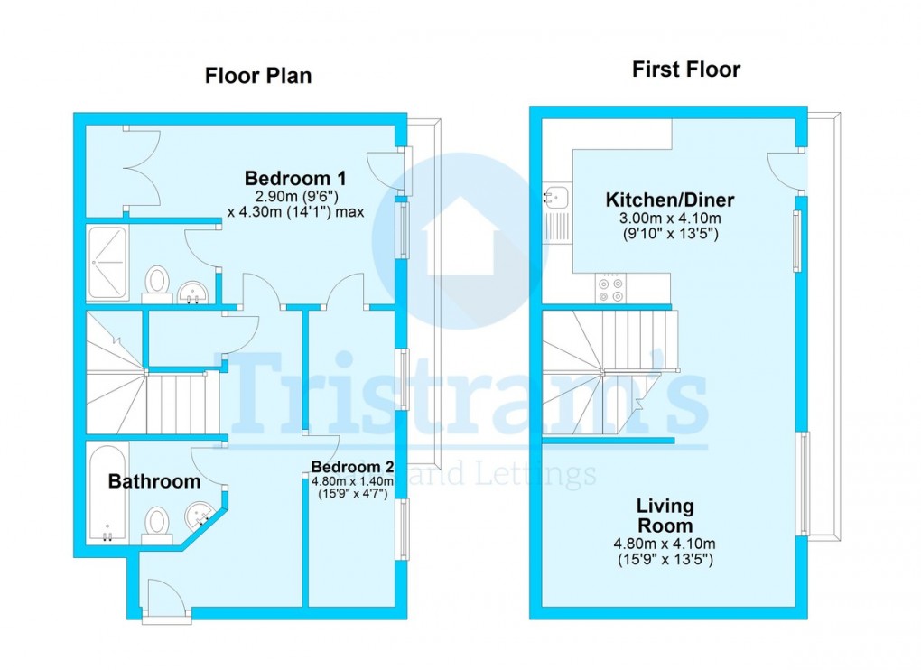 Floorplan for Ropewalk Court, City Centre