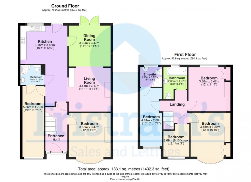 Floorplan for Queens Road East, Beeston