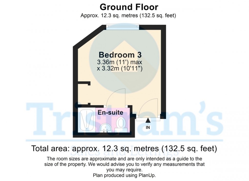Floorplan for Room 3, Victoria Road, Netherfield