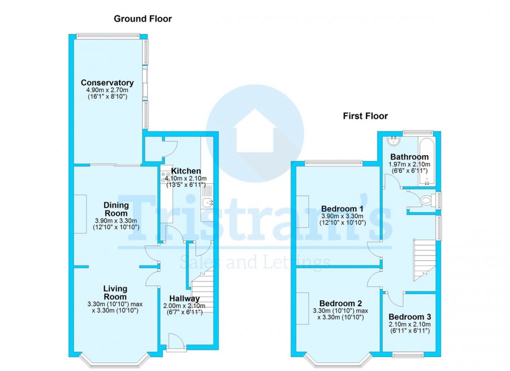 Floorplan for Ranelagh Grove, Nottingham