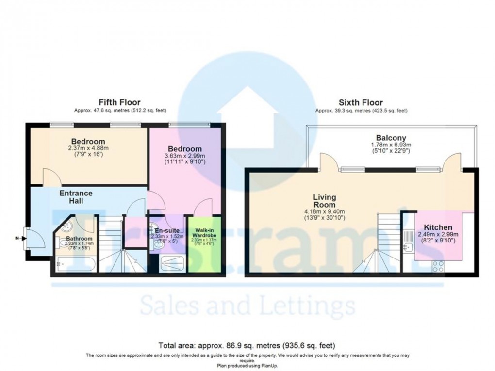 Floorplan for Ropewalk Court, City Centre
