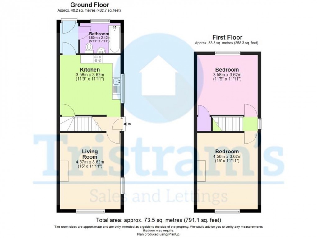 Floorplan for Ravensworth Road, Nottingham