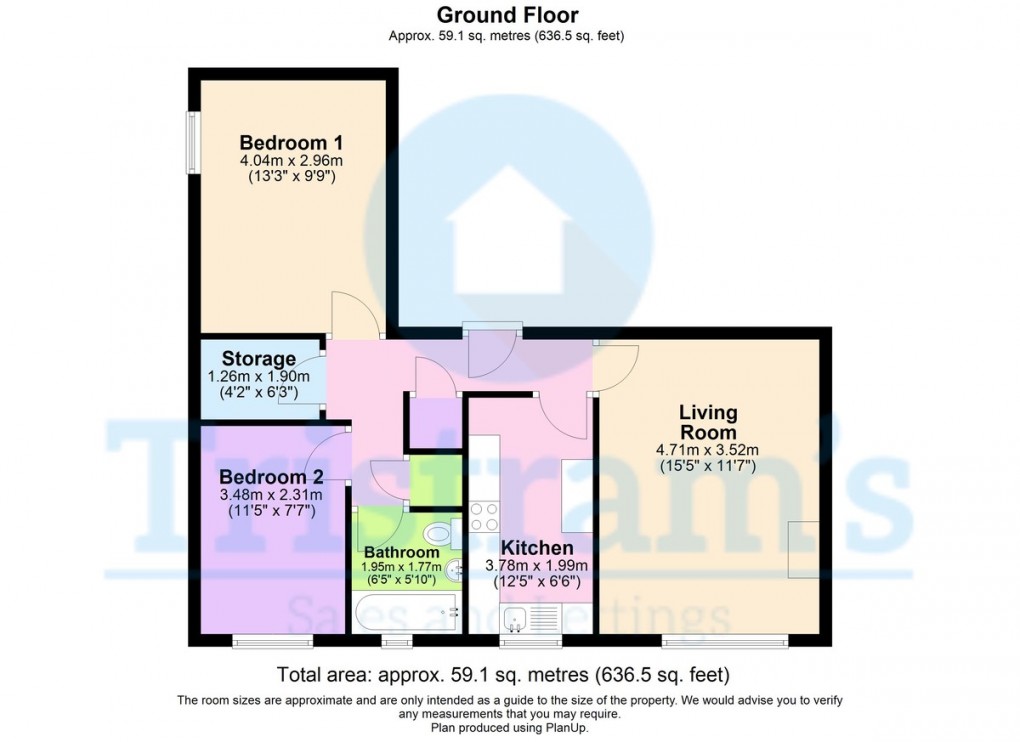 Floorplan for Nidderdale, Nottingham