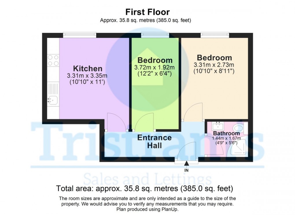 Floorplan for Church Street, Lenton