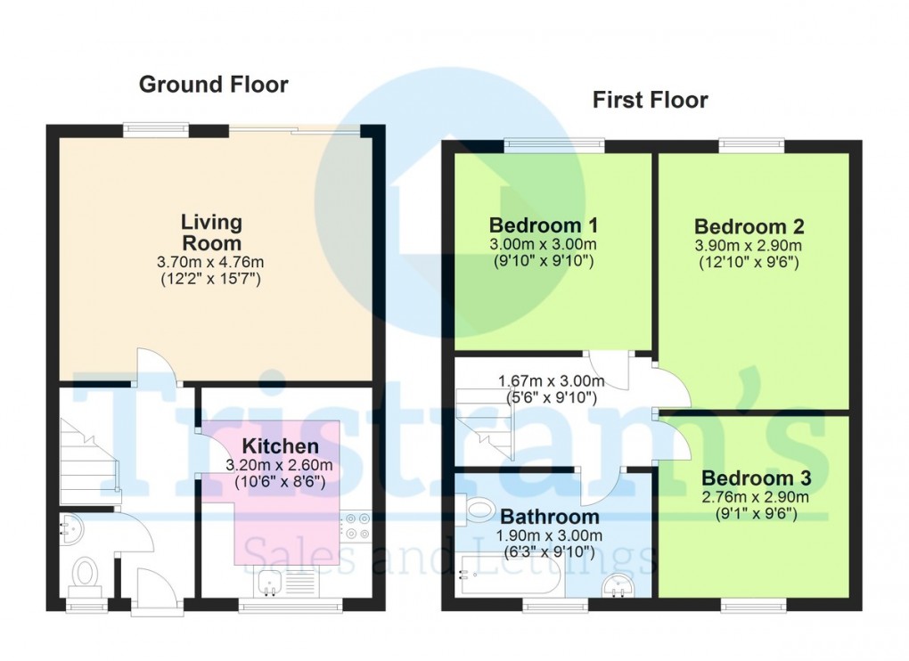 Floorplan for Sandgate, Beeston, Nottingham