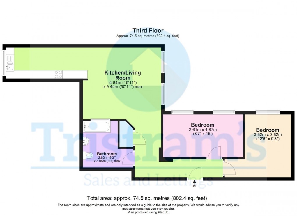 Floorplan for Raleigh Street, Nottingham