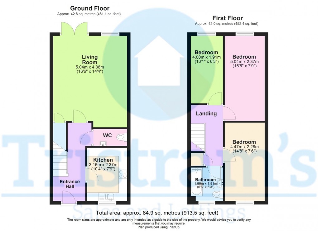 Floorplan for Montague Street, Nottingham