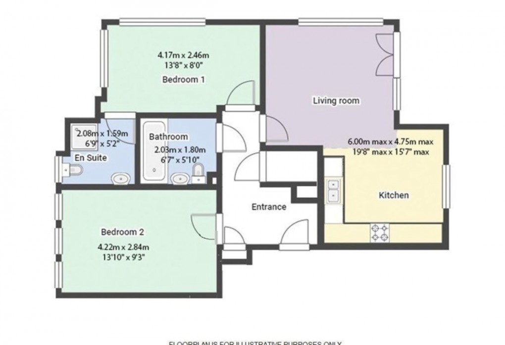 Floorplan for Ockbrook Drive, Mapperley, Nottingham