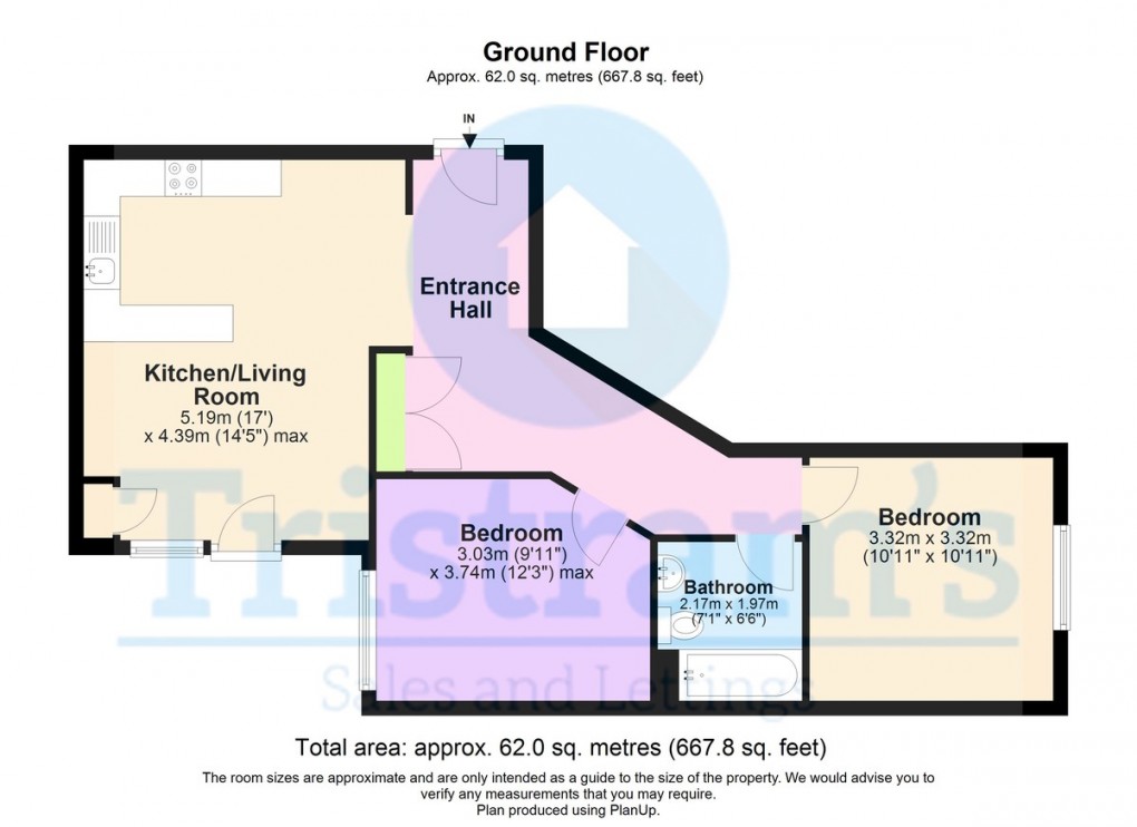 Floorplan for Portland Square, Nottingham