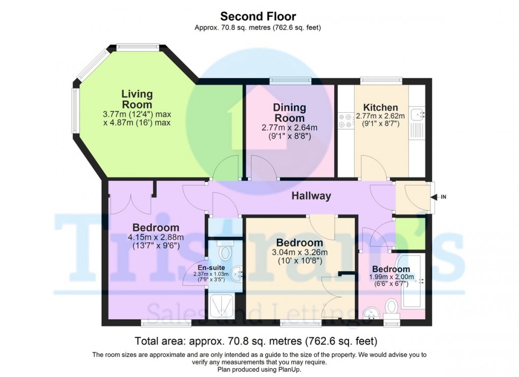 Floorplan for Whitcliffe Gardens, West Bridgford