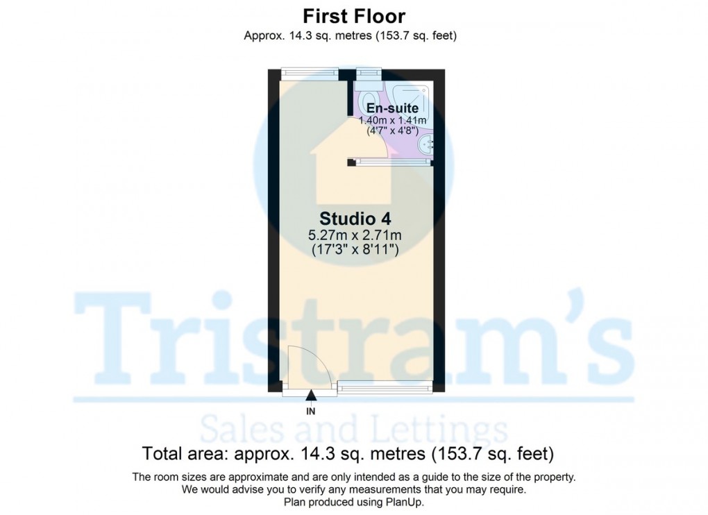 Floorplan for Room 4, Imperial Road, Beeston