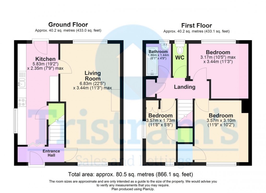 Floorplan for Yatesbury Crescent, Nottingham