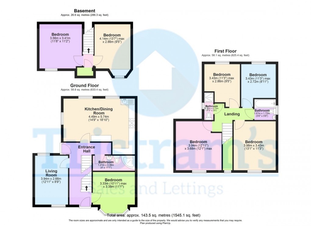 Floorplan for Cottesmore Road, Lenton