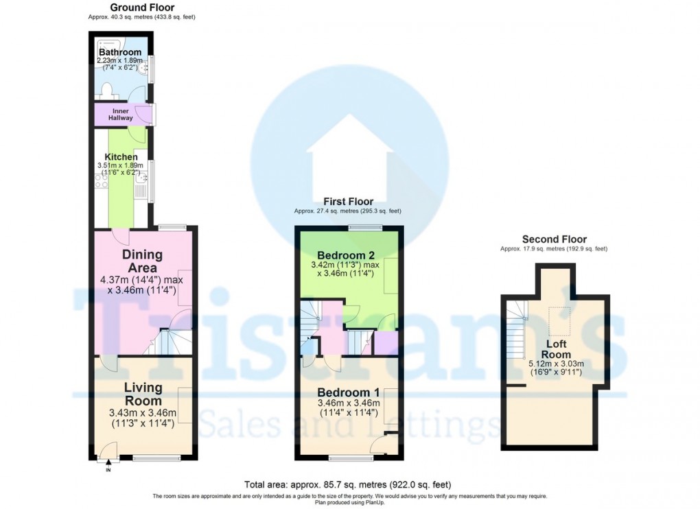 Floorplan for Jackson Avenue, Ilkeston