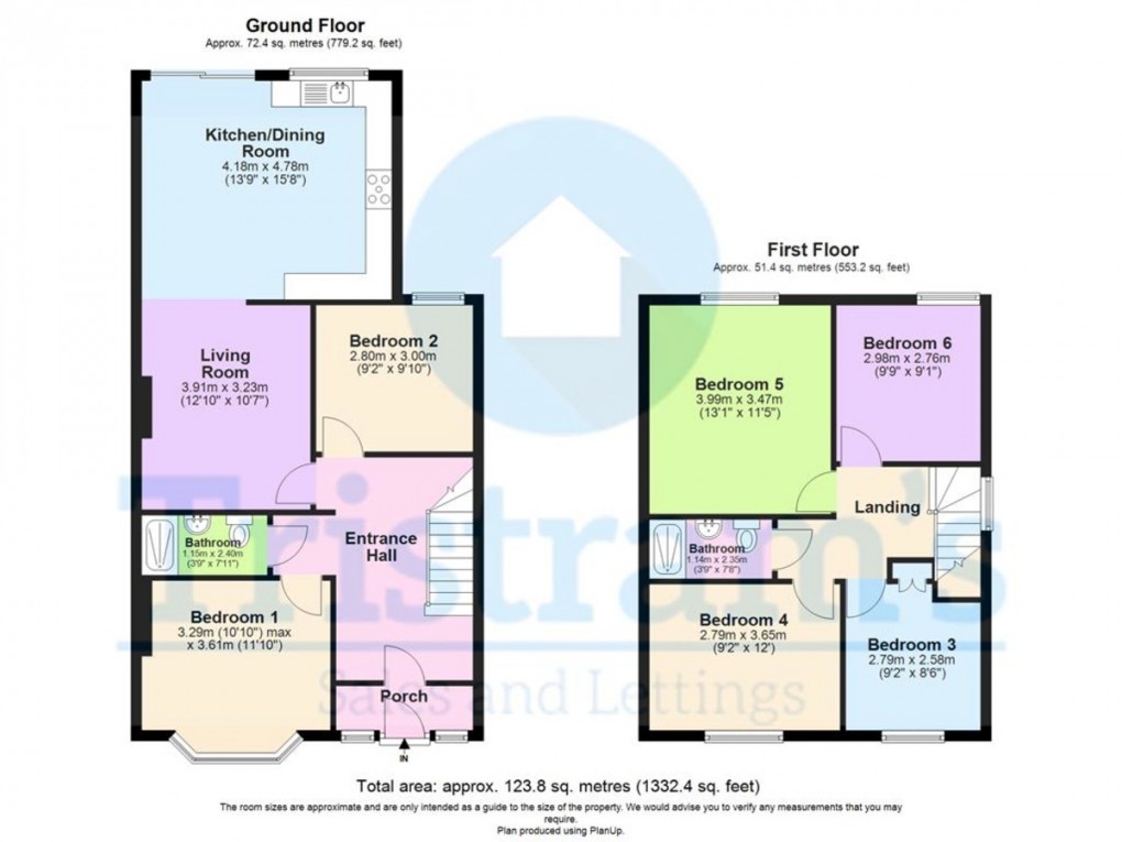 Floorplan for Harlaxton Drive, Lenton