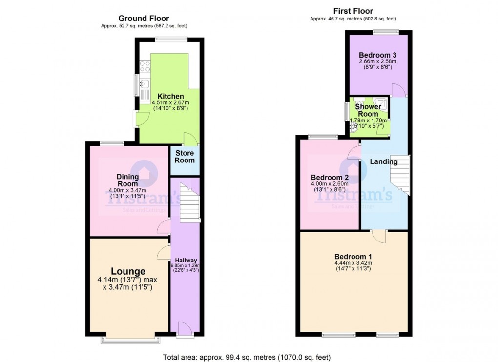 Floorplan for Richmond Avenue, Ilkeston