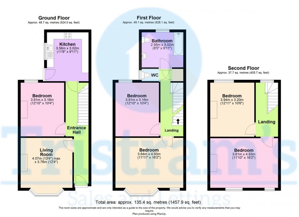 Floorplan for Forest Fields, Nottingham