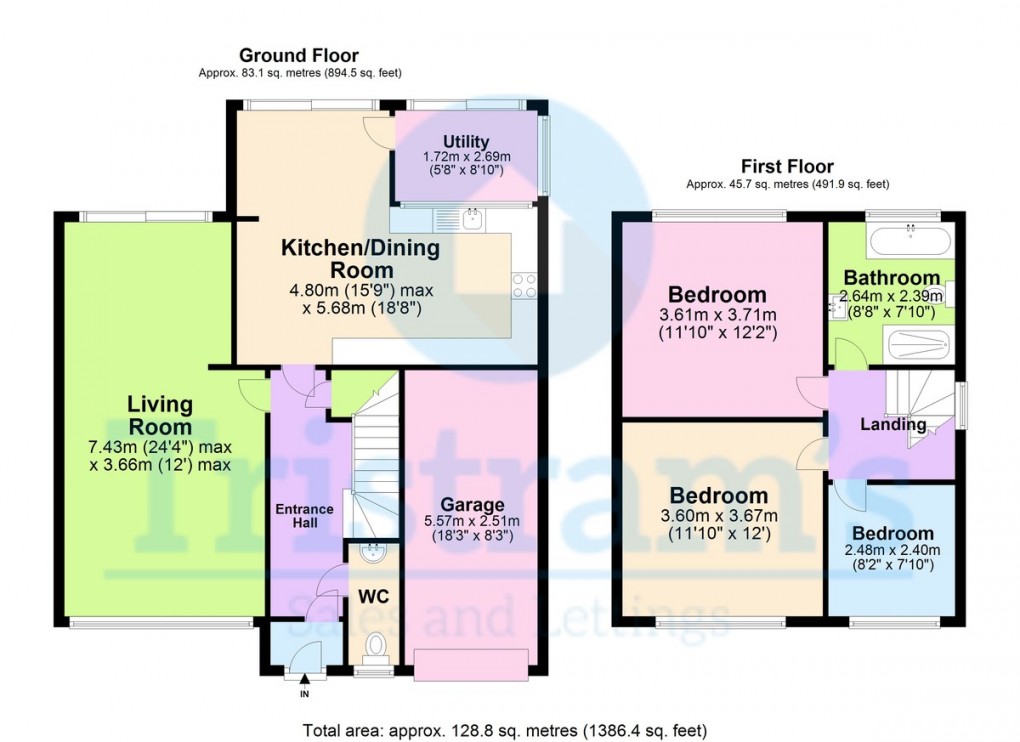 Floorplan for Charlecote Drive, Wollaton