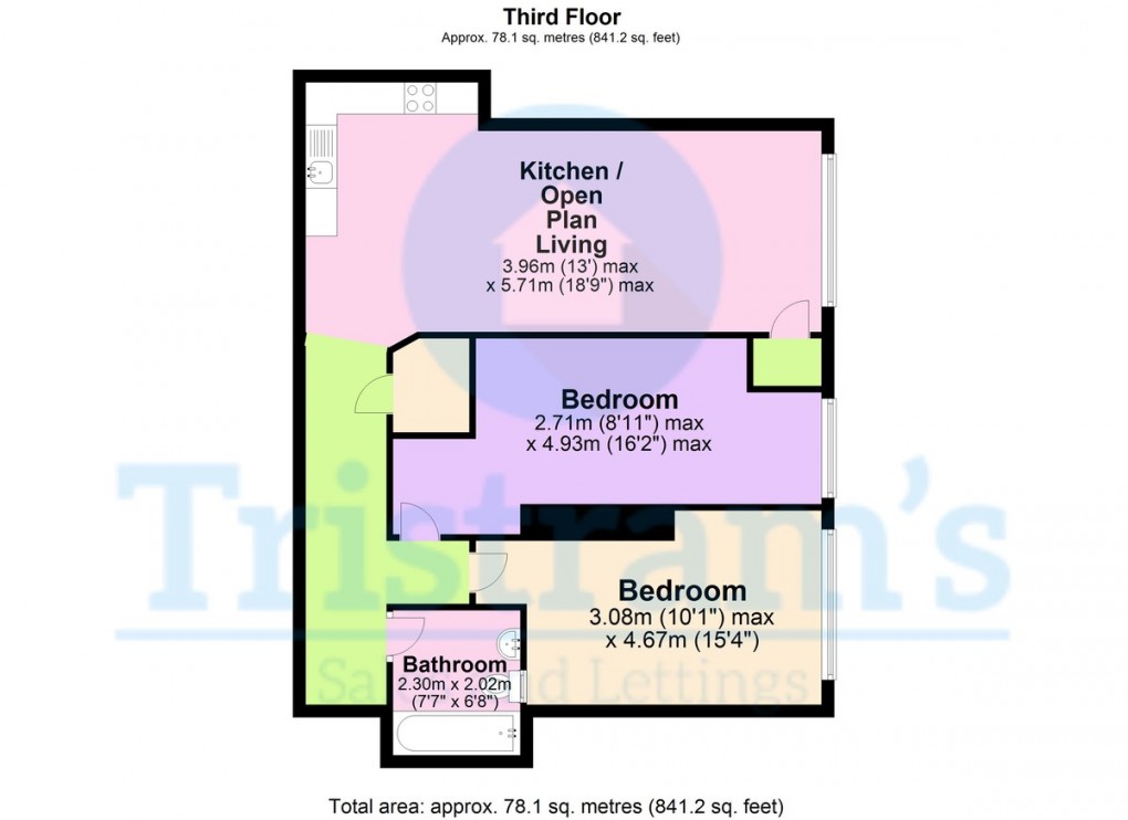 Floorplan for Raleigh Square, Nottingham