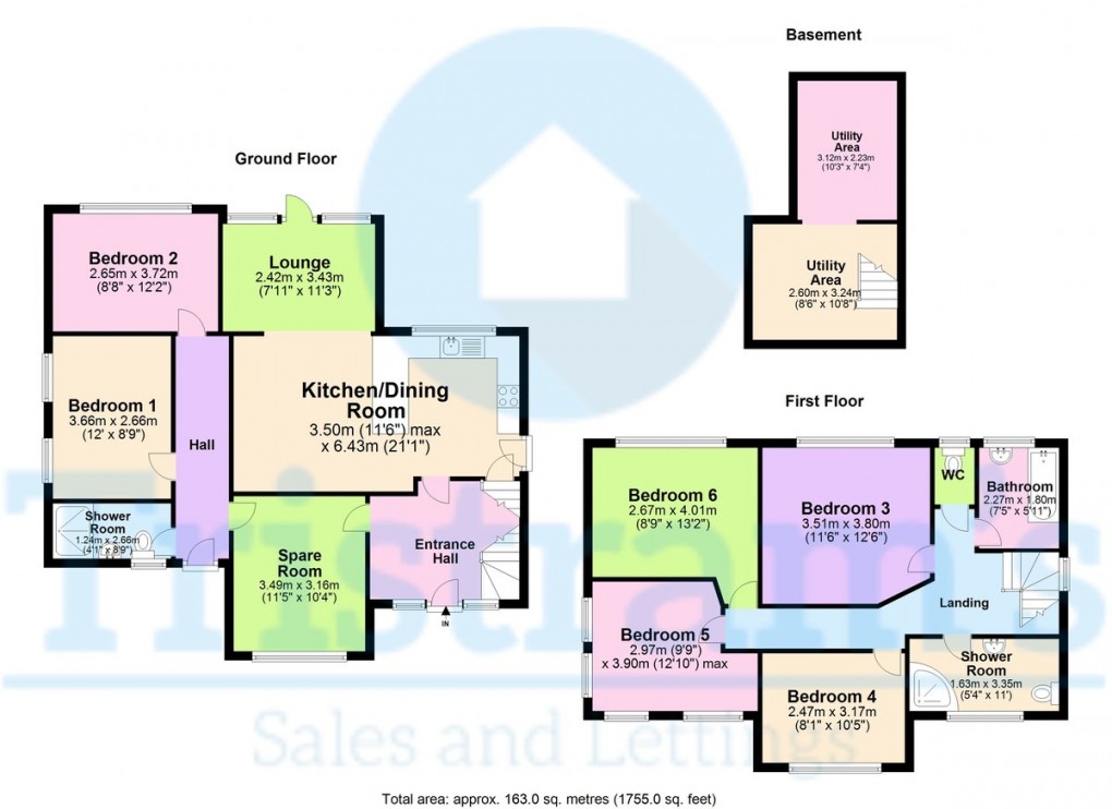 Floorplan for Harlaxton Drive, The Park