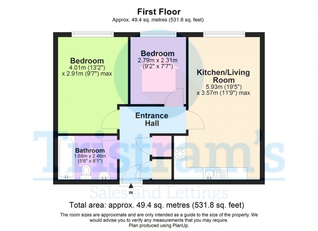Floorplan for Linen House, Radford