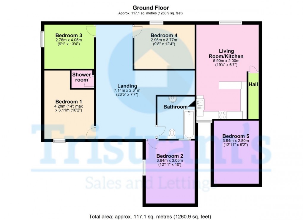Floorplan for Leengate, Lenton