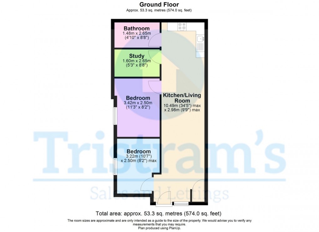 Floorplan for Millers Mews, Nottingham